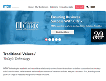 Tablet Screenshot of mtm.com